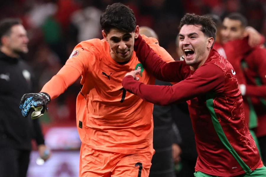 Bounou face meme wave Morocco goalkeeper penalty save reaction template entertainment viral content