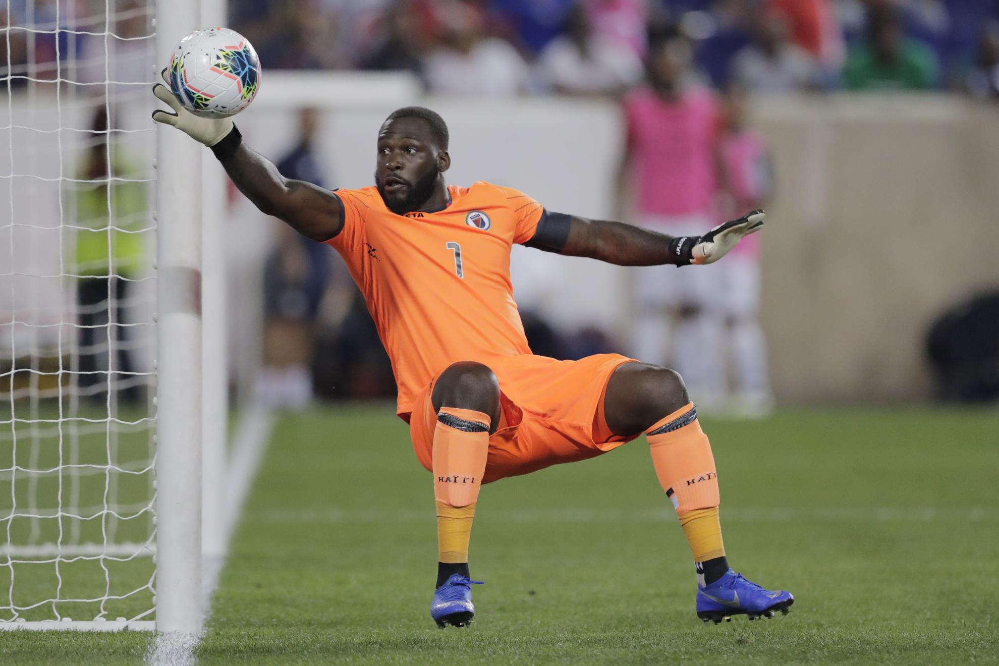 Johny Placide's emotional goodbye as Haiti's veteran goalkeeper bows out at the World Cup