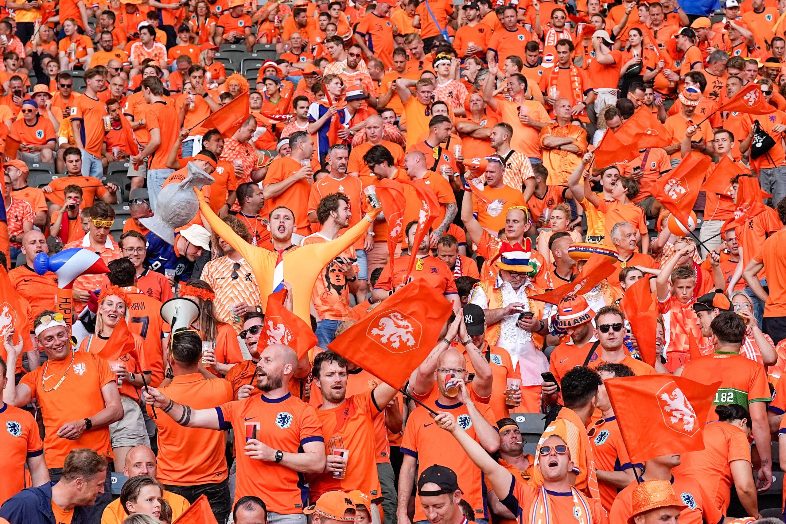 The Dutch orange wall meeting Moroccan noise as two diaspora fan cultures clash at the World Cup Last 32