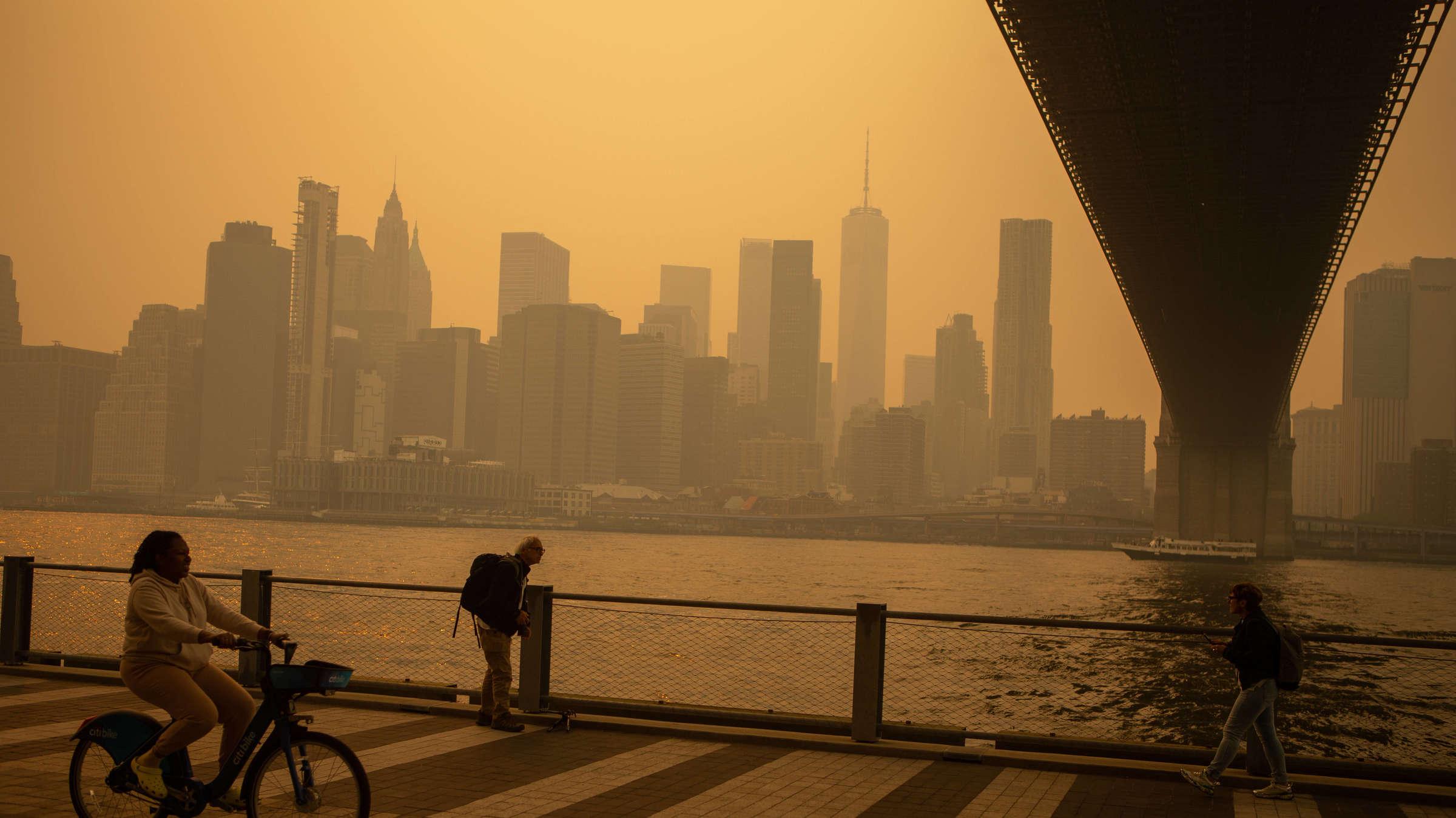 Travellers checking air-quality indexes alongside weather, flights and hotel prices