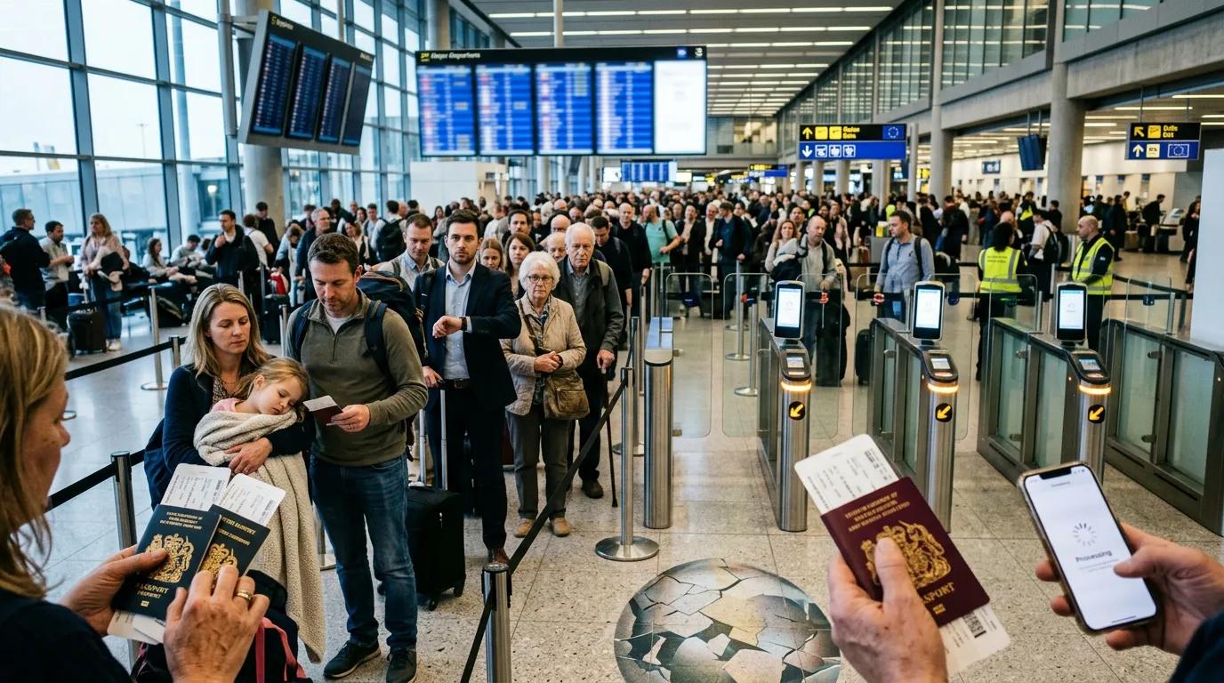 Border checks are becoming a bottleneck as summer passenger volumes overwhelm airport capacity