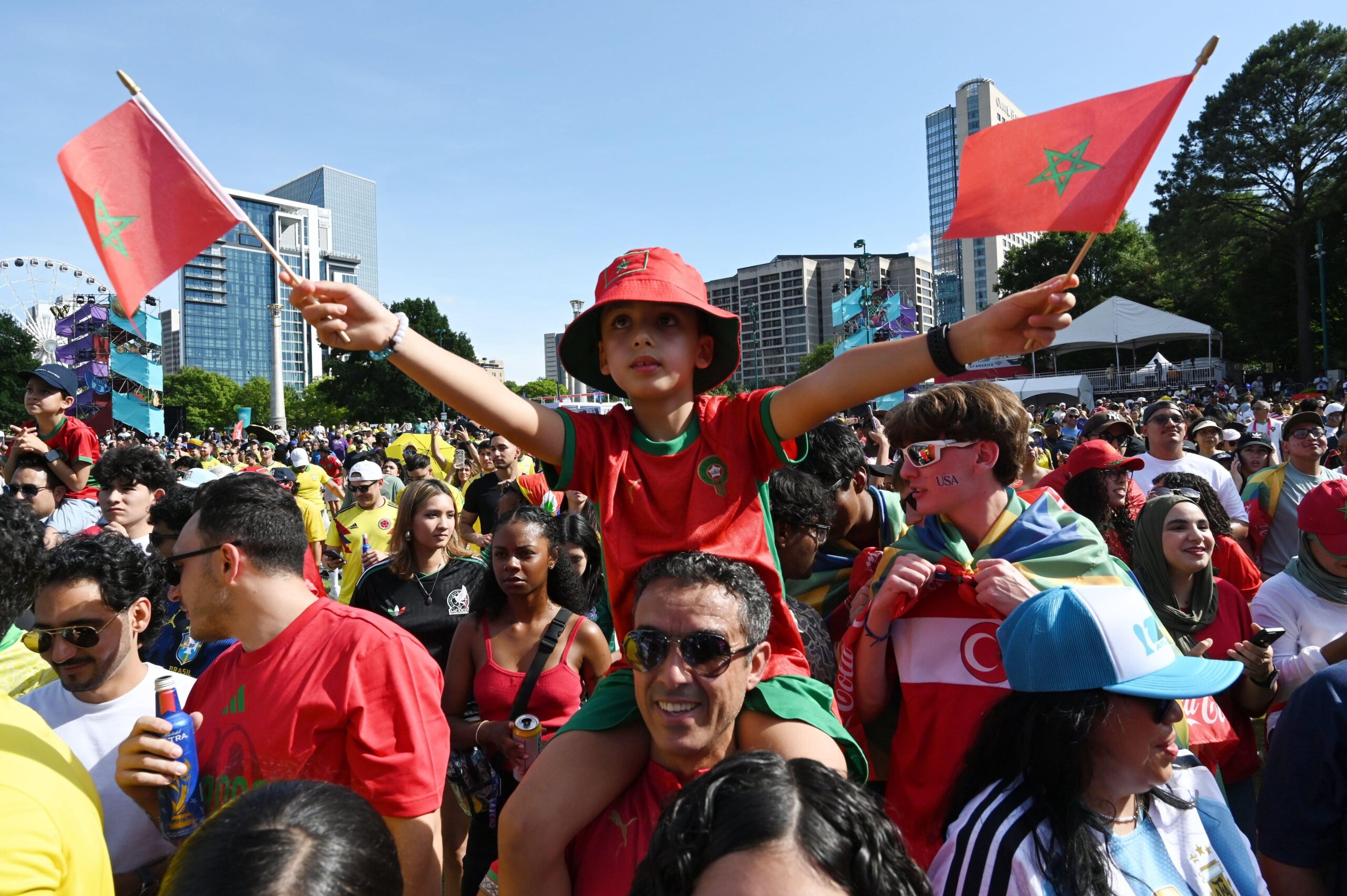 Diaspora families feel deeply July 4 Morocco World Cup Houston dual identity American Moroccan pride moment