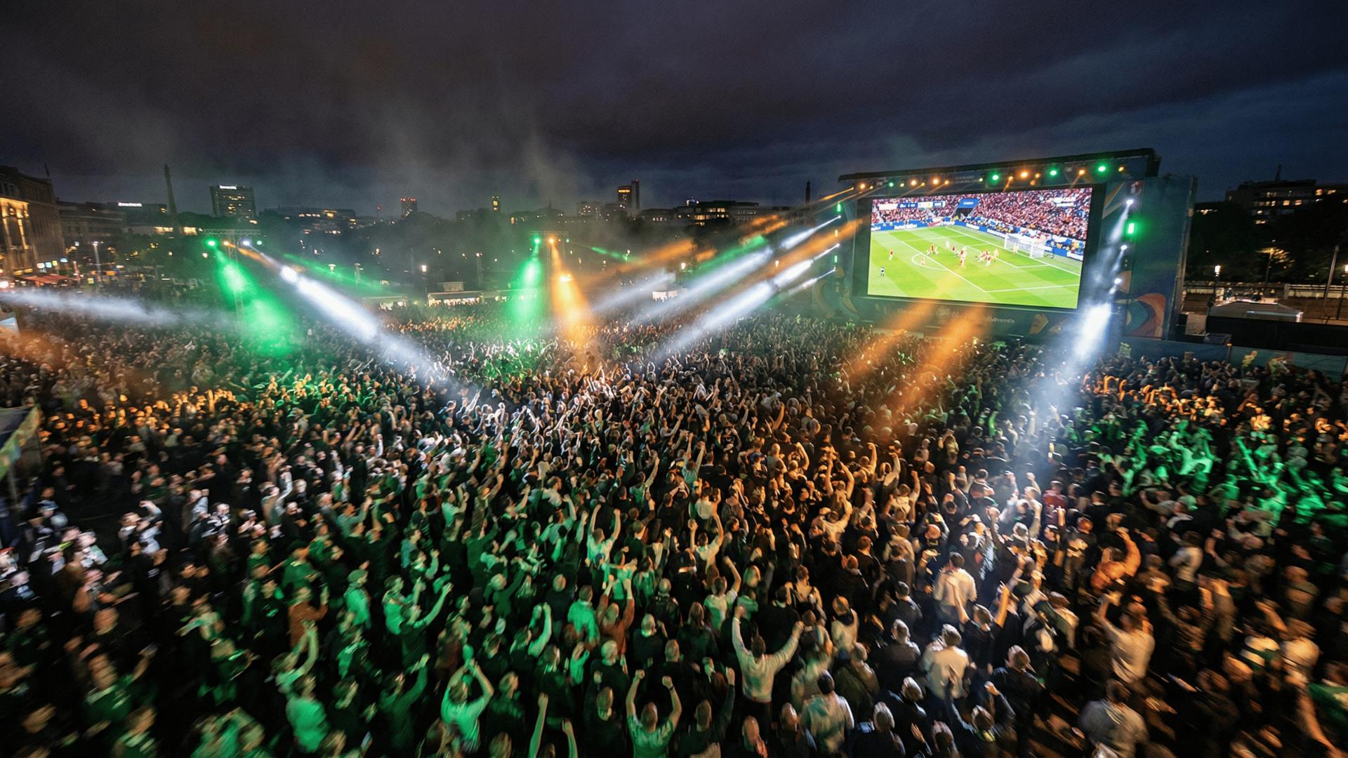 Fan zones entertainment stages IShowSpeed World Cup viral watch party San Francisco streamer creator