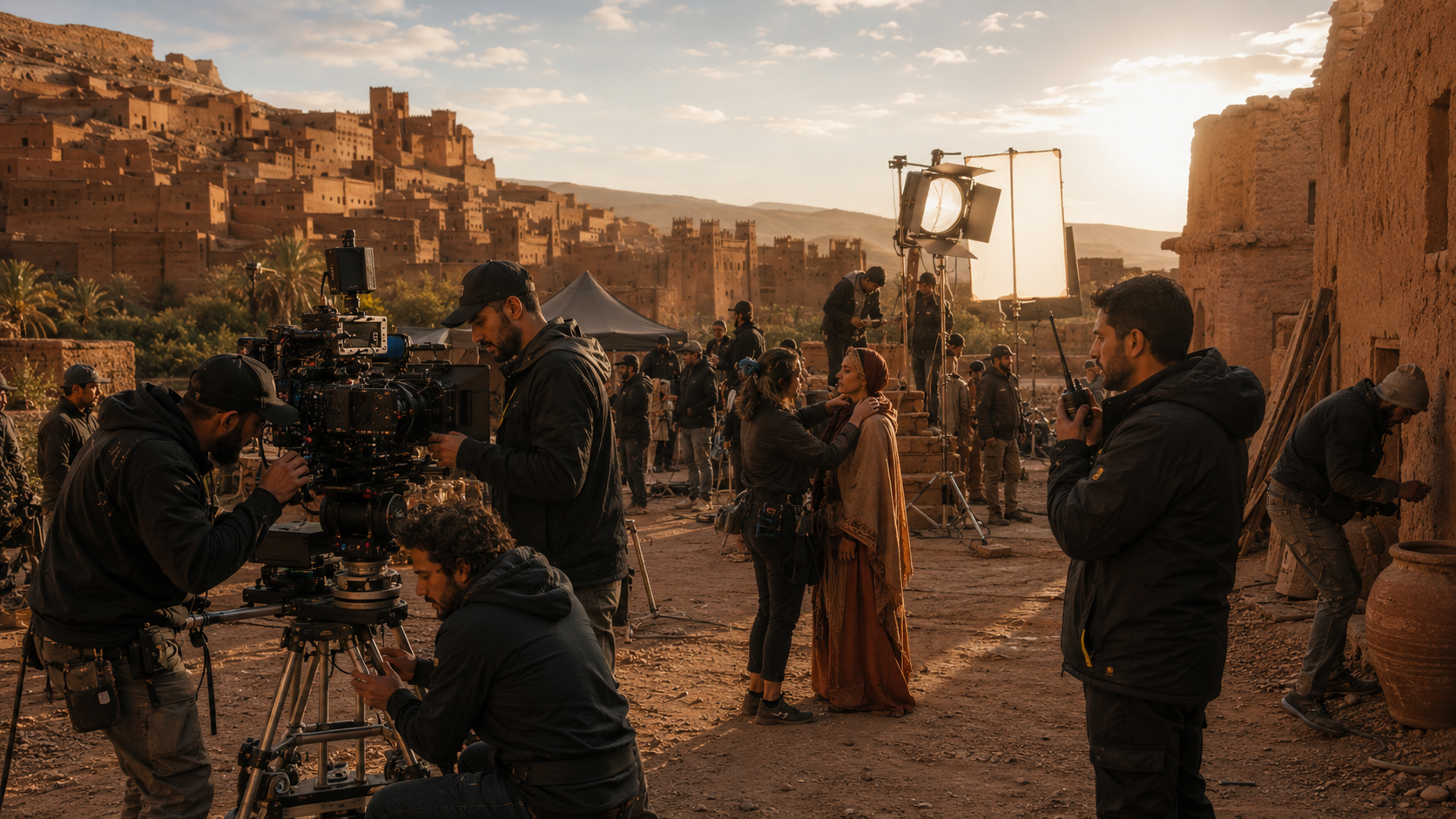 Moroccan film crews and technicians becoming an exportable production capability