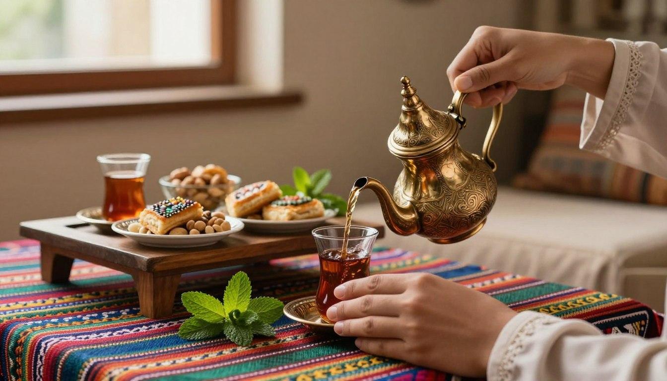 Moroccan mint tea becomes part of the World Cup celebration ritual at the family table
