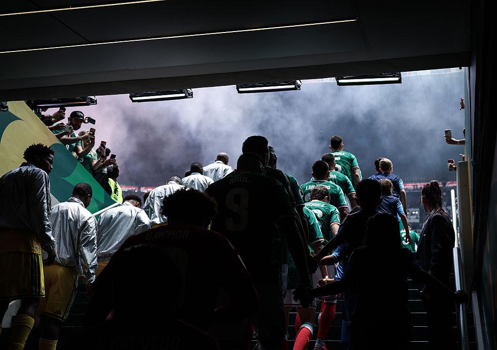 Ceremony builds pressure World Cup Morocco Canada music flags players walk out crowd noise cameras close