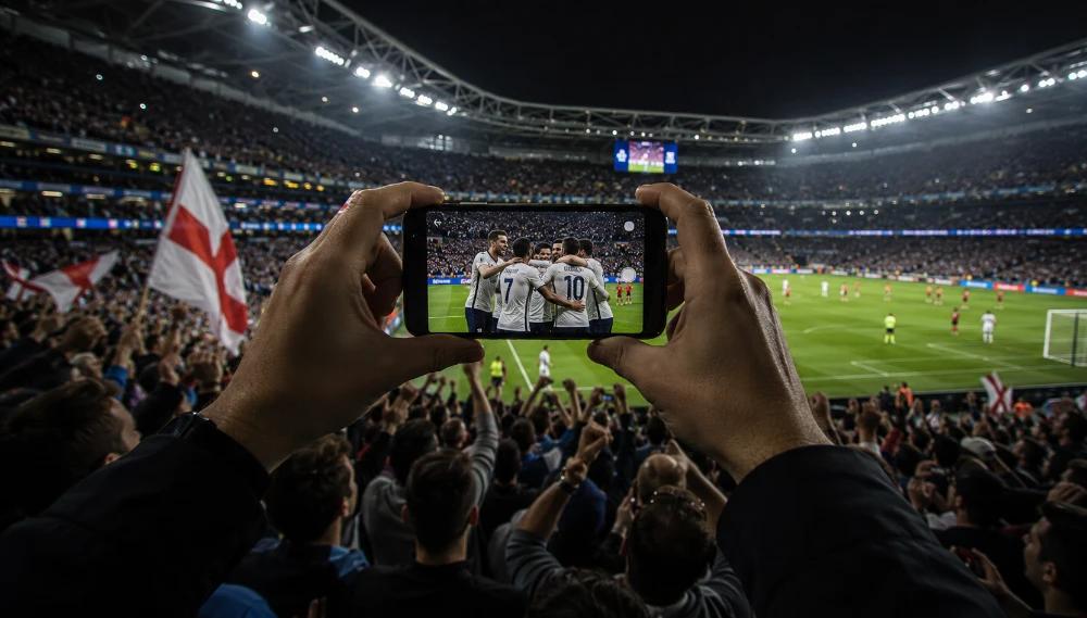 Phone crowd part of show IShowSpeed fans film World Cup fan zone broadcast hundreds cameras