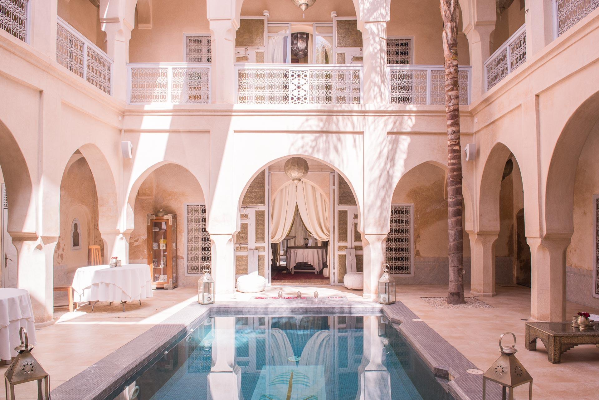 A Moroccan riad embodies quiet luxury through craft, courtyard light and understated privacy