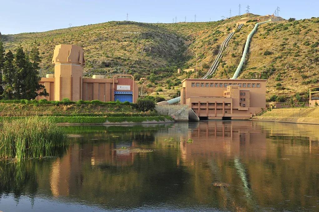 Pumped hydropower storage works like a giant battery for Morocco's renewable grid