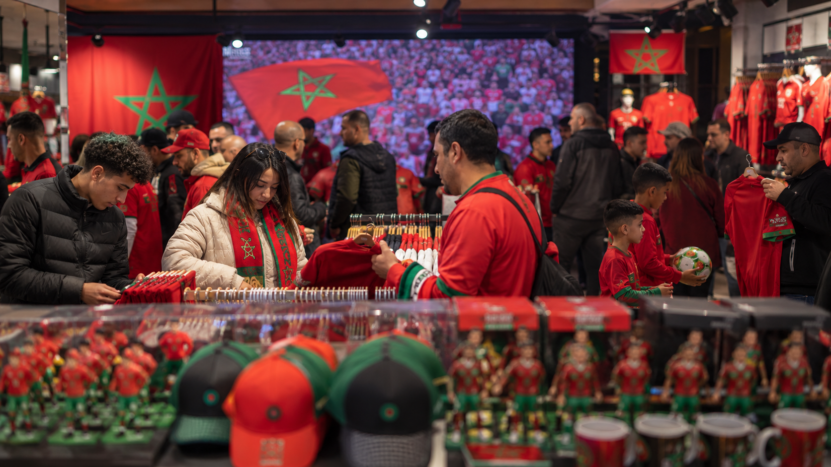 Official football merchandise converting sporting identity into intellectual-property value