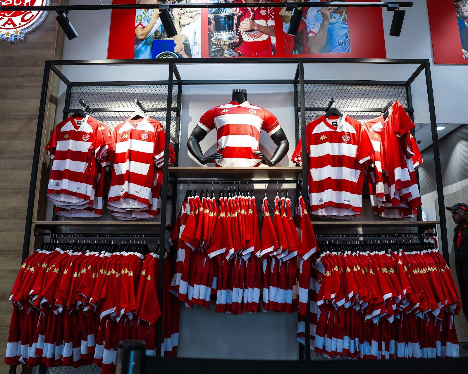 Official Wydad merchandise expanding beyond match shirts into a wider retail business