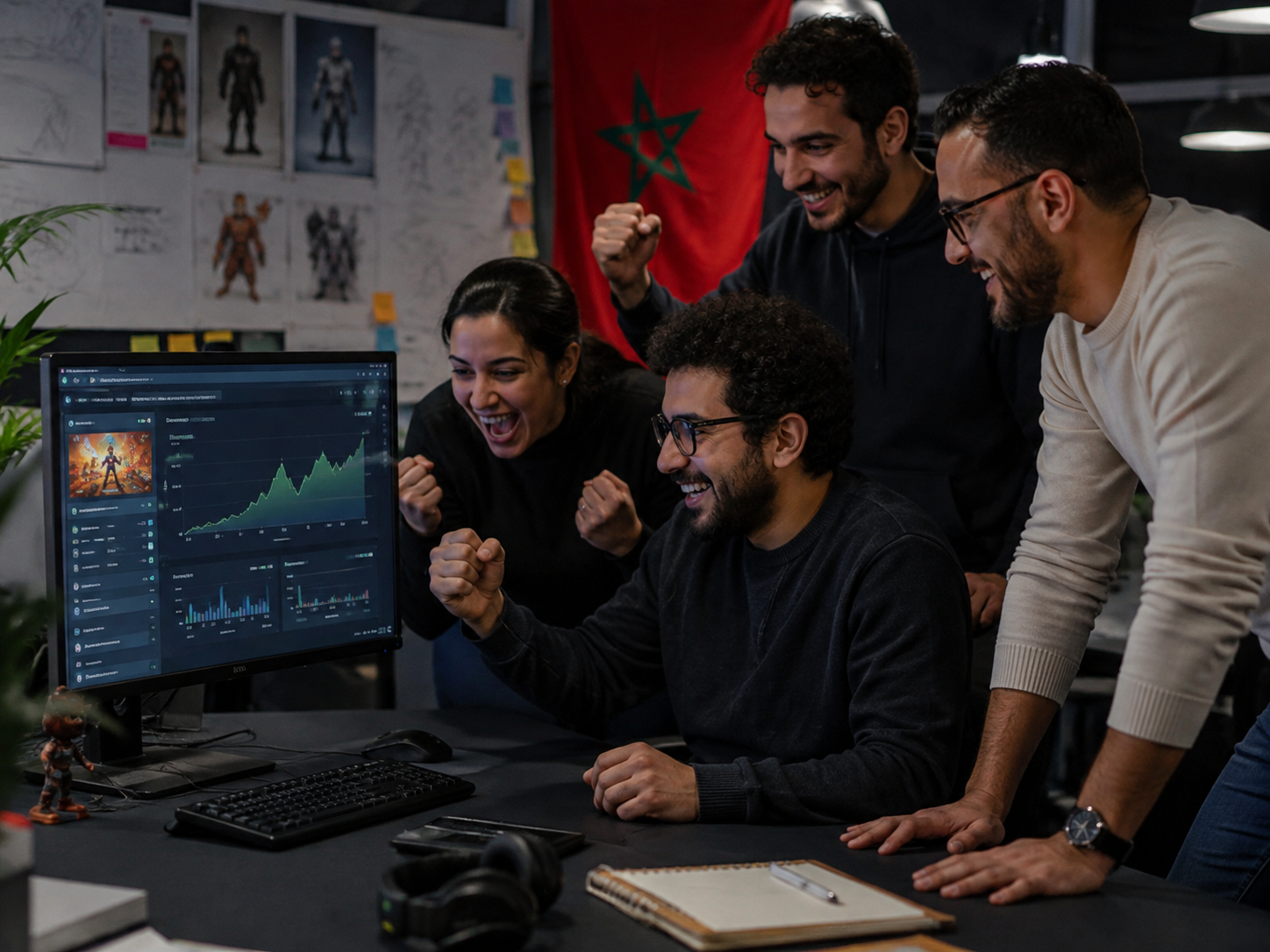 One successful globally distributed game transforming the economics of a Moroccan studio