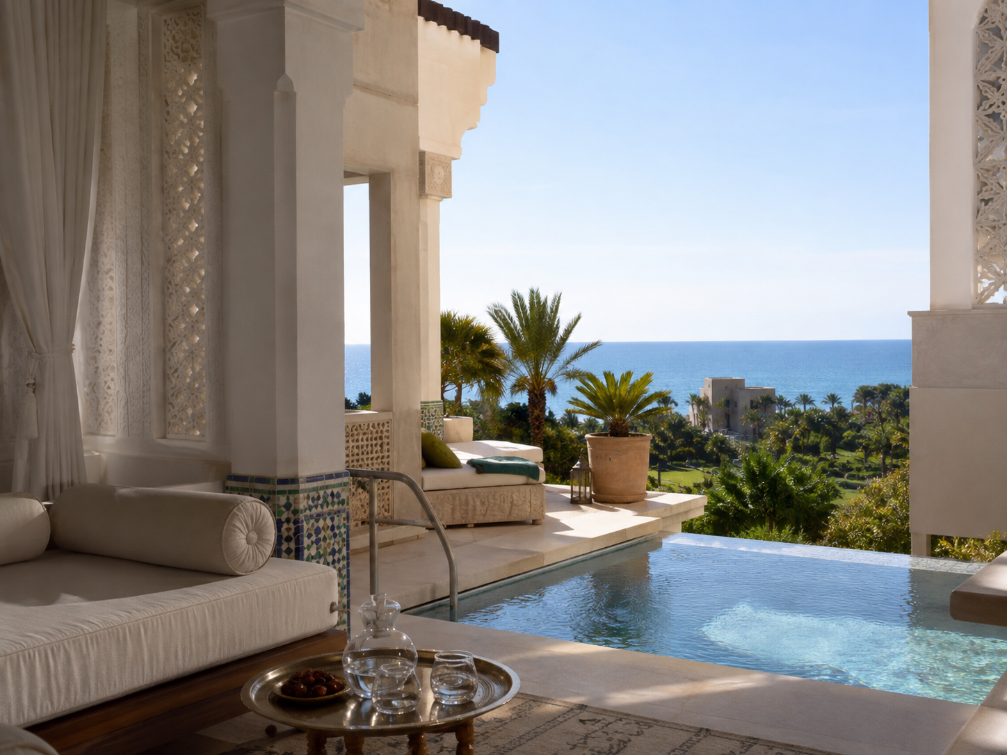 Private villas, sea views and spacious accommodation at Royal Mansour Tamuda Bay