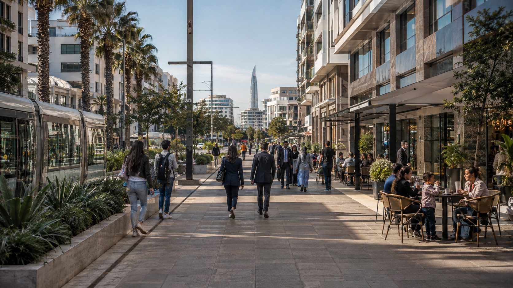 Rabat building a consumer market shaped by services, government, industry and education