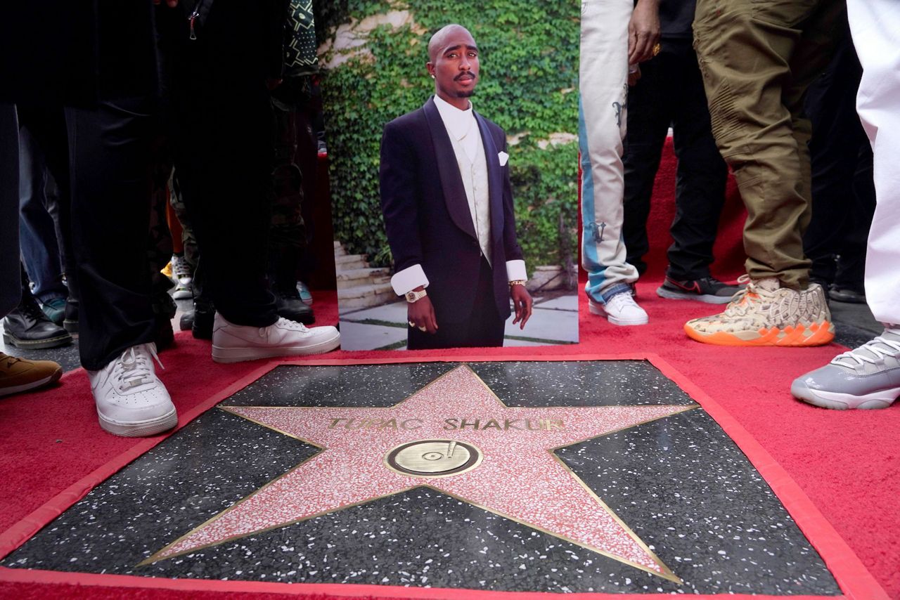 Tupac Shakur whose music, image and cultural influence continued decades after his death