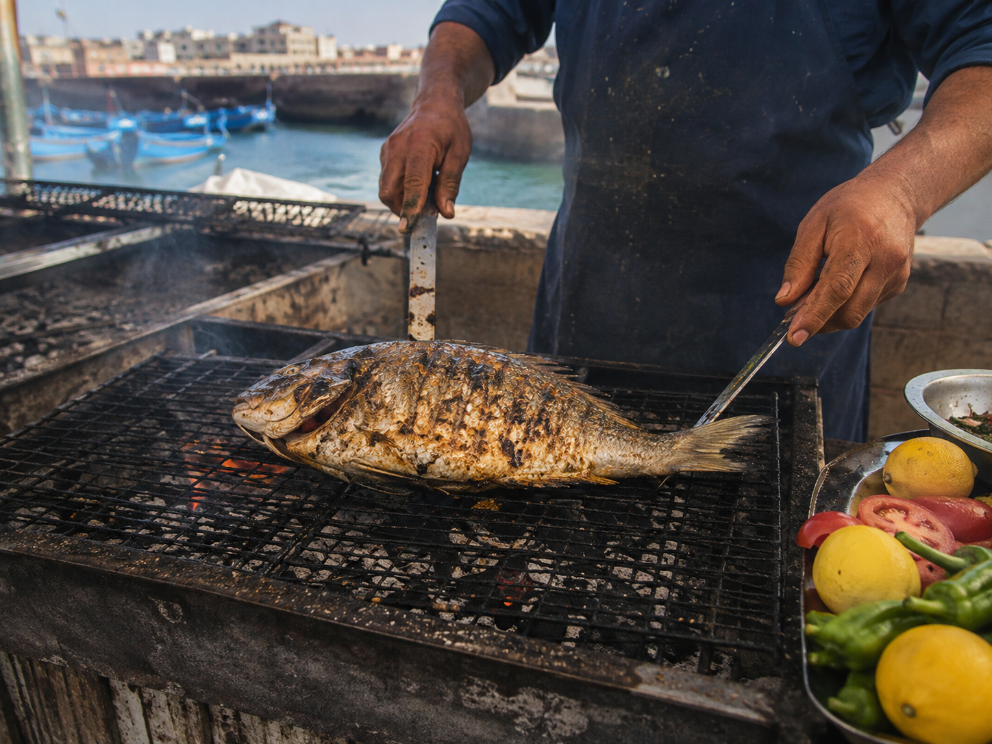 Whole Grilled Fish Keeps Things Simple in Morocco Times Daily food coverage