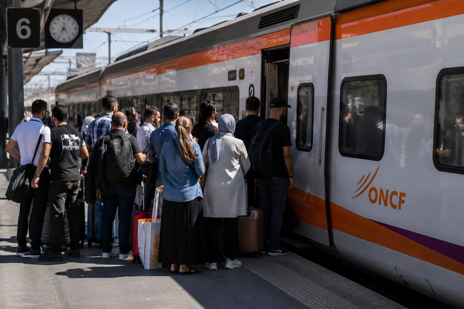 Casablanca airport train suspension and Supratours replacement coach information for September 2026