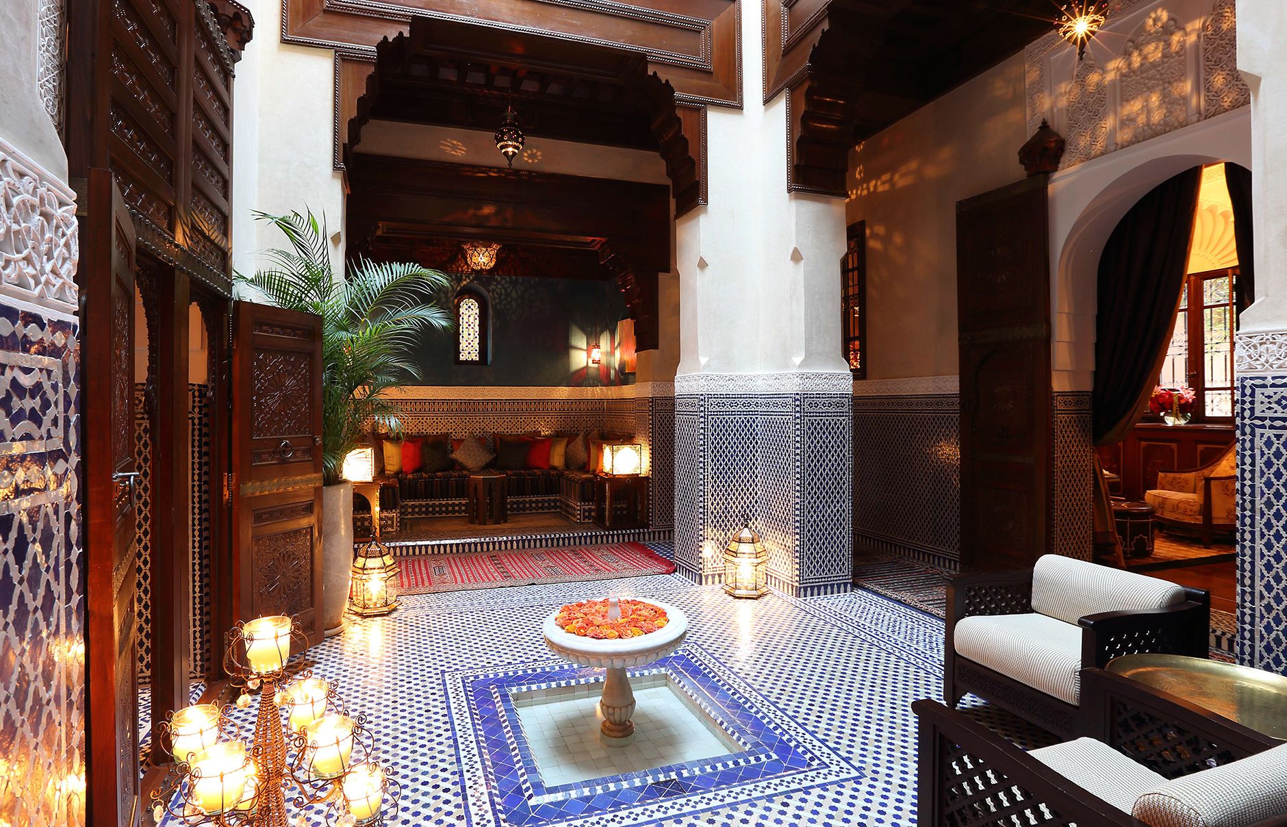 Royal Mansour Marrakech private riad interior showcasing Moroccan craftsmanship and luxury design