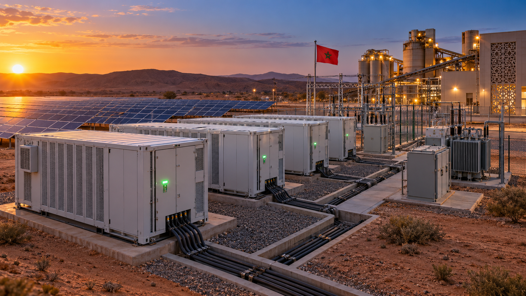 Why solar power needs battery storage at OCP Green Energy's Benguerir industrial site