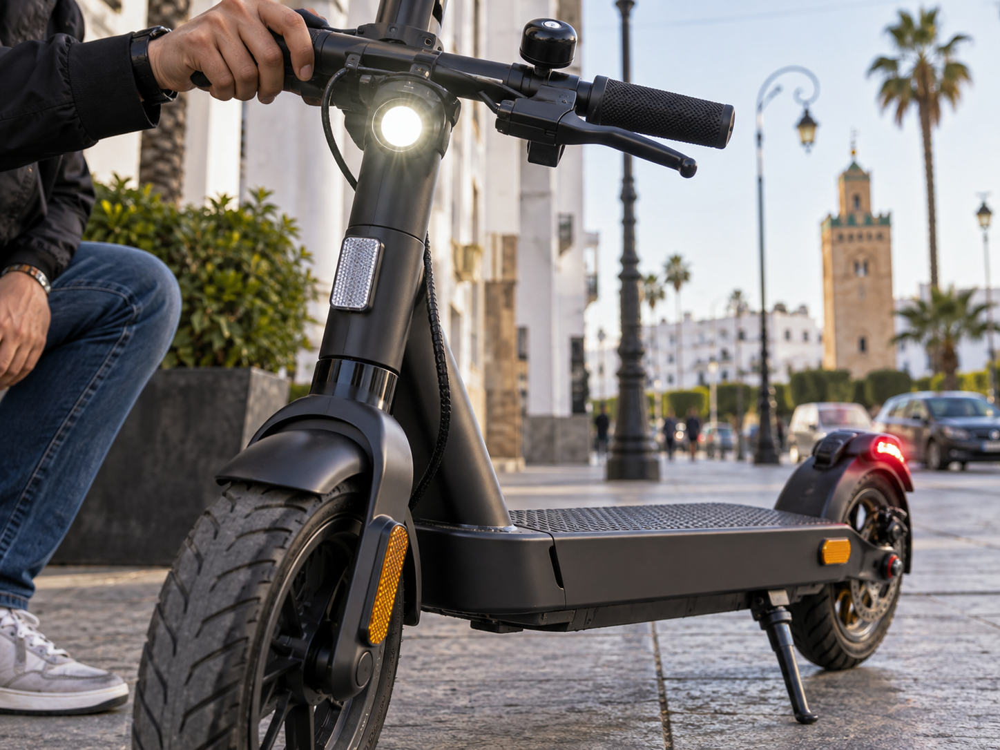 Morocco electric scooter equipment requirements including lights reflectors and audible warning device