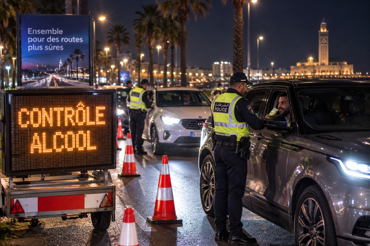 Targeted night-time breath testing pilot in Morocco using data-led road safety enforcement